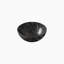 Lavabo de salle de bain en céramique 14 "avec motif de pierre, sans robinet, noir mat 14"