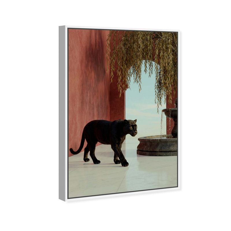 At The Palace Print by Oliver Gal, 37"H x 55"W, White Floater Frame
