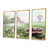 Toile avec cadre flottant or