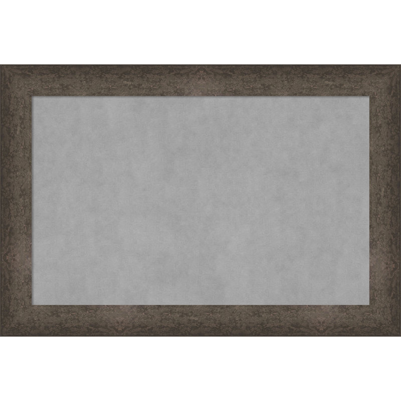 Tableau magnétique encadré bronze tacheté clair, H 25 po x l 37 po