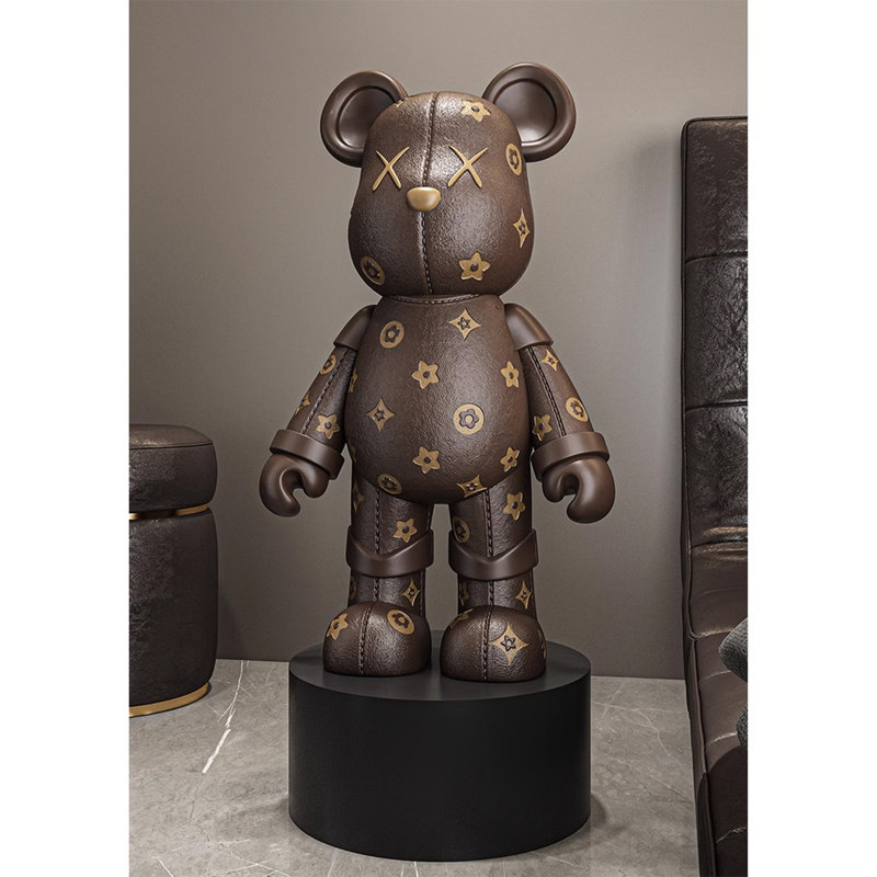 37.4" Brown Resin Decorative Objects