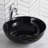 Thin Ceramics Circular Vessel Bathroom Sink-1869322074