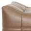 Repose-pieds en cuir Casa, Sienne antique