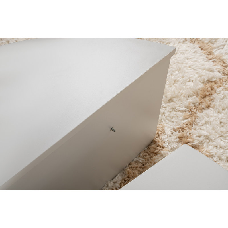 Table basse Chrisina, Gray/White
