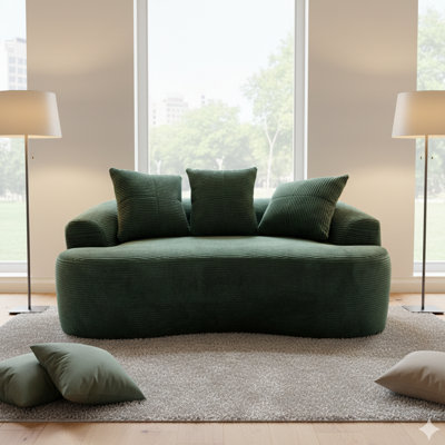 65.81 " Corduroy Loveseat