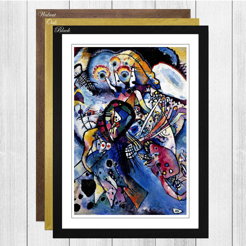 Wassily Kandinsky - Single Picture Frame Painting, Black