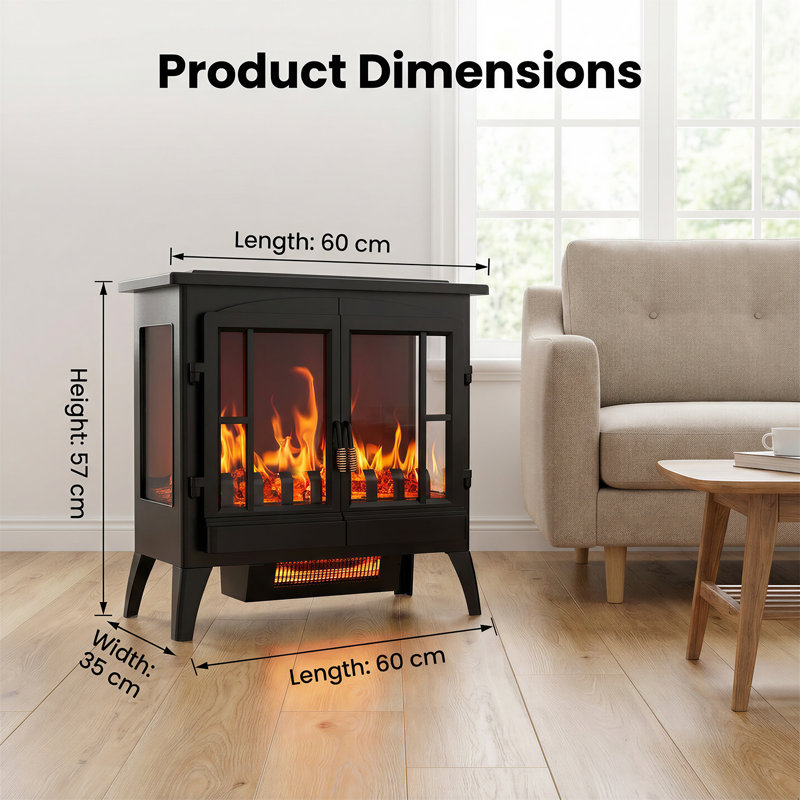 Brambly Cottage Electric Stove with 1.7 BTU
