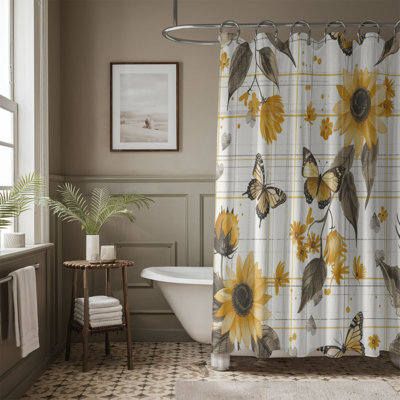 Yellow Bloom - Premium Shower Curtain