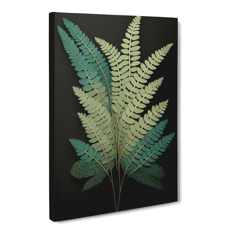 Amatista Fern Leaf Layers Vol.3 - Wrapped Canvas Print, 50cm H x 35cm W x 3cm D