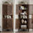 68.3" Tall Corner Cabinet With 5 Adjustable Shelves-577856420