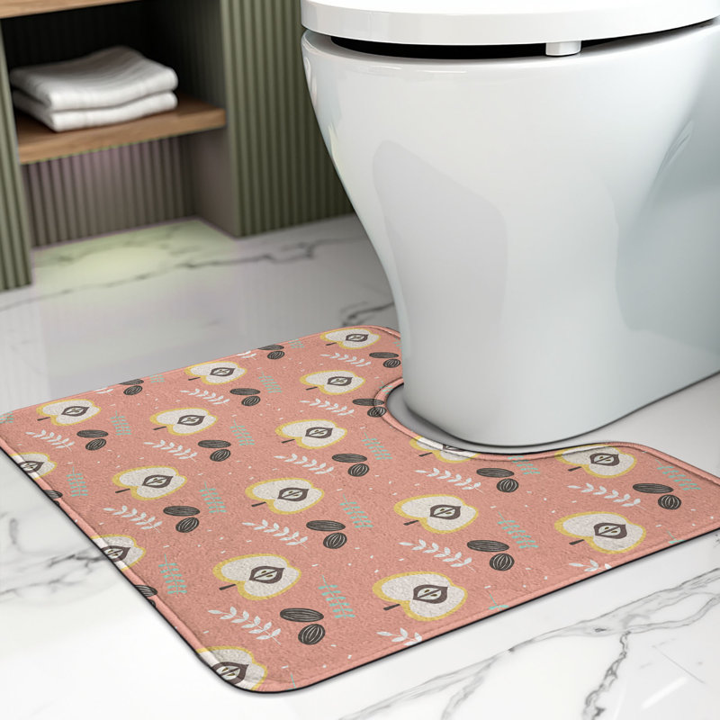 Tapis de salle de bain en U scandinave 20 po Multicolor