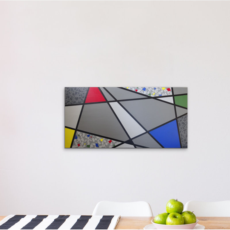 Mosaic Color Grid Periphery Painting by Eddie Bruckner