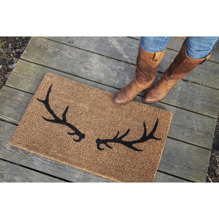 Loon Peak Croll Drifted Nature Welcome Doormat, Size: Rectangle 1'11 inch x 2'11 inch, Brown