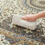 Soft Cashmere Feel Area Rug – Non Slip Low Pile Living Room & Bedroom Carpet, Machine Washable-121775429