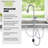 Kitchen Faucet With Soap Dispenser, Stainless Steel Pull-Down Faucet, Single Handle High Arc Kitchen Faucet.-113508234