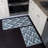 Enez Chevron Non-Skid Kitchen Mat