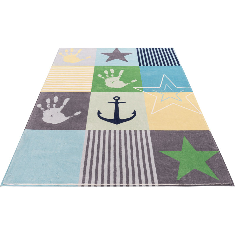 Stars Geometric Hand Tufted Area Rug, Rectangle 120 x 170cm