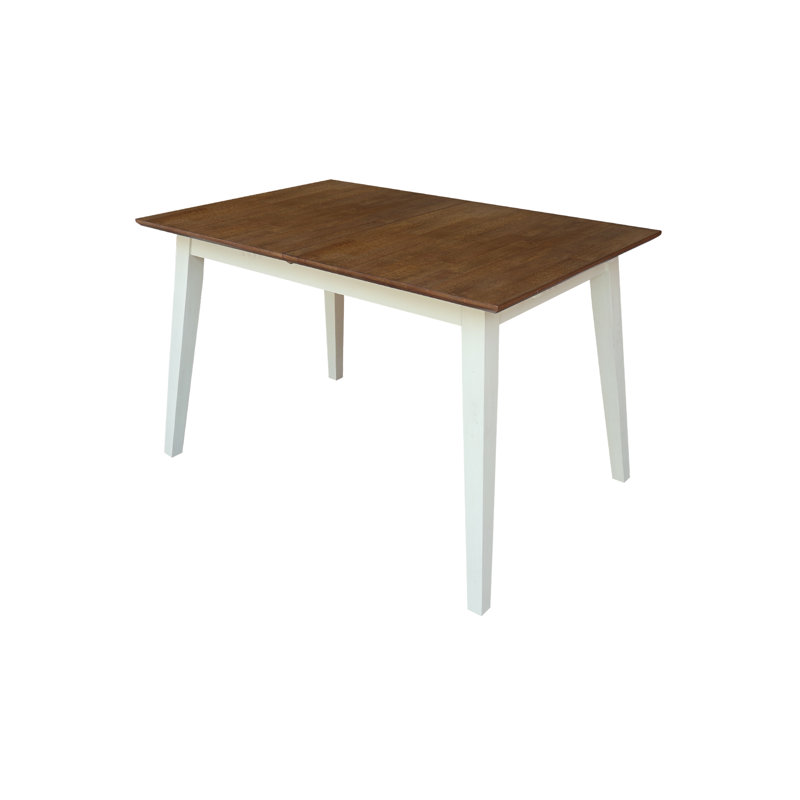 Montana Solid Wood Butterfly Extension Dining Table, Hickory, Shell