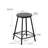 Industrial Silver 24" Counter Height Stool with Space-Saving Backless Design-88626142
