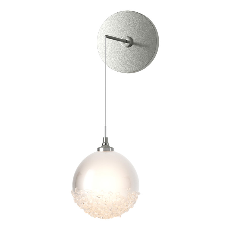 Fritz Steel Wall Armed Sconce, Sterling