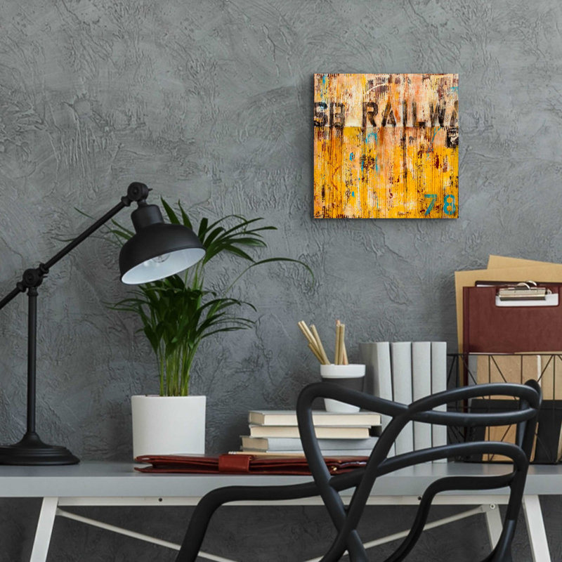 'Southbound Railway' by Erin Ashley, Acrylic Glass Wall Art, 12" H x 12" W x 0.13" D