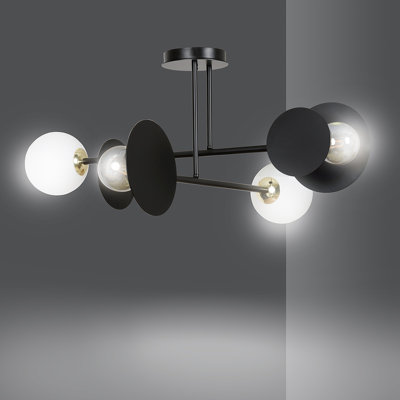 Cifuentes Glass Semi Flush Mount
