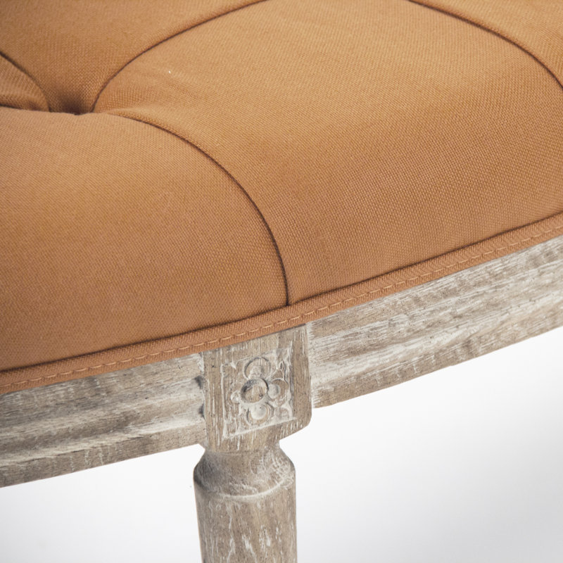 Bodil Upholstered Bench, Orange
