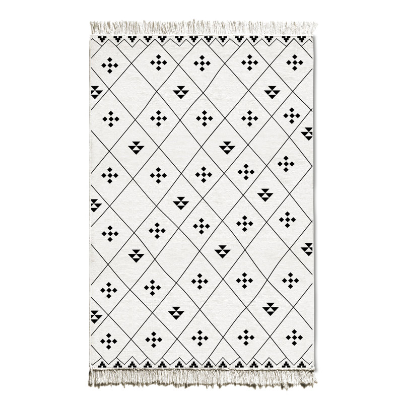 Croley Geometric Hand Woven 120cm X 180cm Area Rug