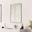Miroir mural encadré en aluminium noir mat 24 po Sassi-70675501-70675500
