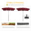 Parasol de jardin Arlmont & Co. 7X4ft
