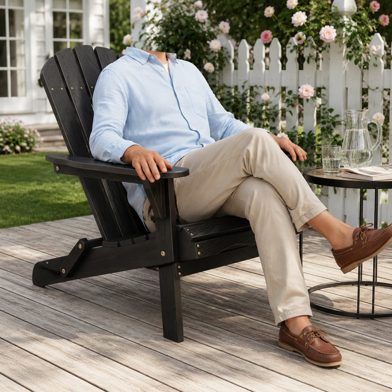 Méridienne pliante Adirondack, Black