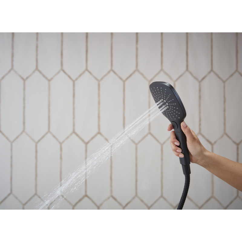 Soft Square 3 Function Handshower 1.75gpm, Satin Black