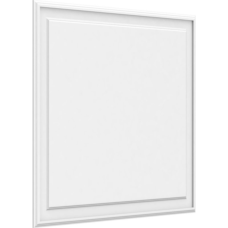 Panneau mural surélevé en PVC blanc Legacy, H 36 po x l 40 po x P 0,63 po