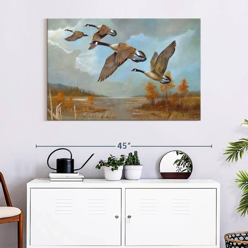 Brampt Canadian Geese, 26" H x 39" W
