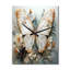 Motif complexe de papillons blancs et gris - très grandes horloges murales-99629073