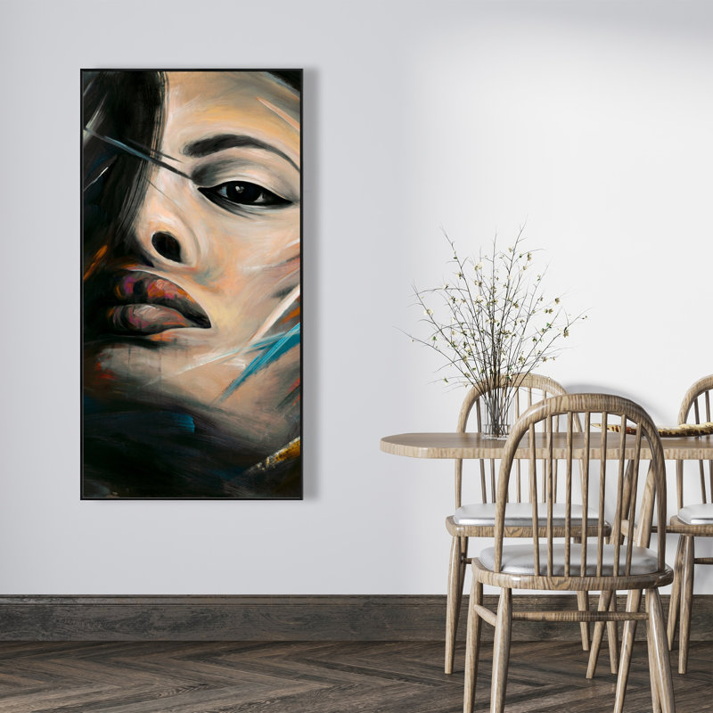 Portrait abstrait de femme abstraite