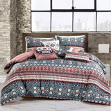  Ensemble d'édredon en microfibre multicolore 7 pièces