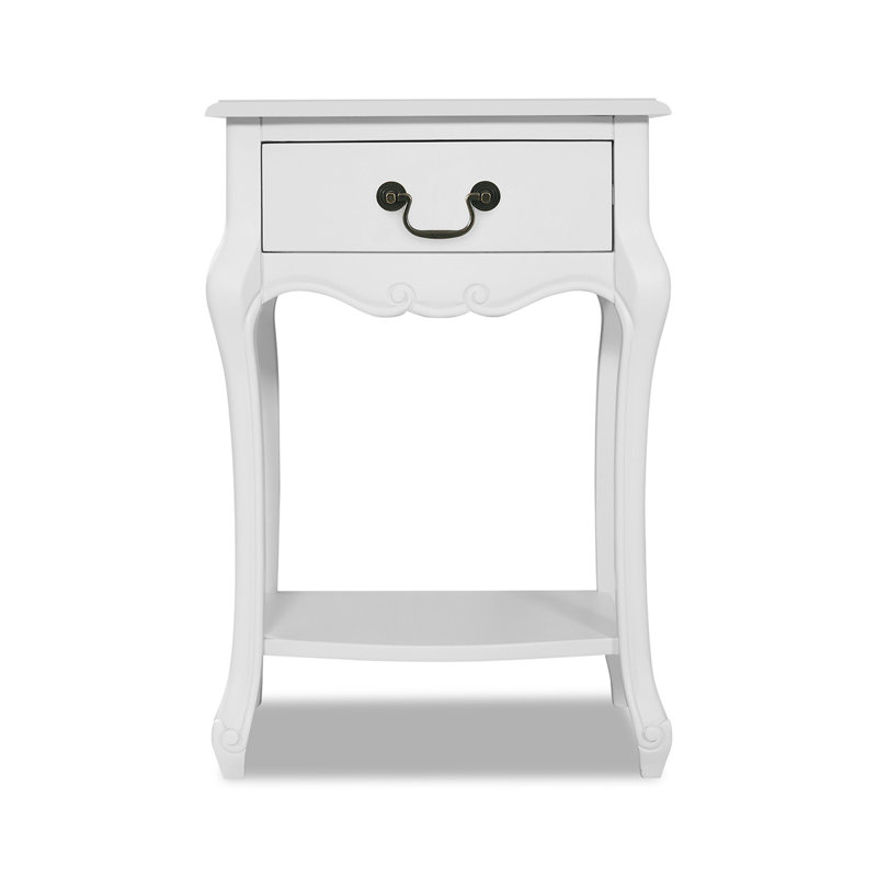 Lemaire 48cm W Bedside Table, Antique White