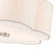 Copper 3 Light Linen Blend Semi Flush Mount