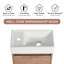Meuble-lavabo simple 16,44 po avec plateau en céramique Friedell