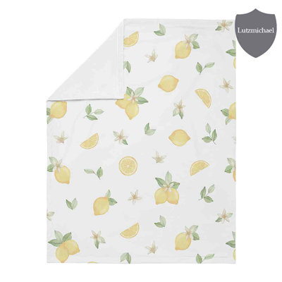 Lemon Floral Security Baby Blanket By Sweet Jojo Designs