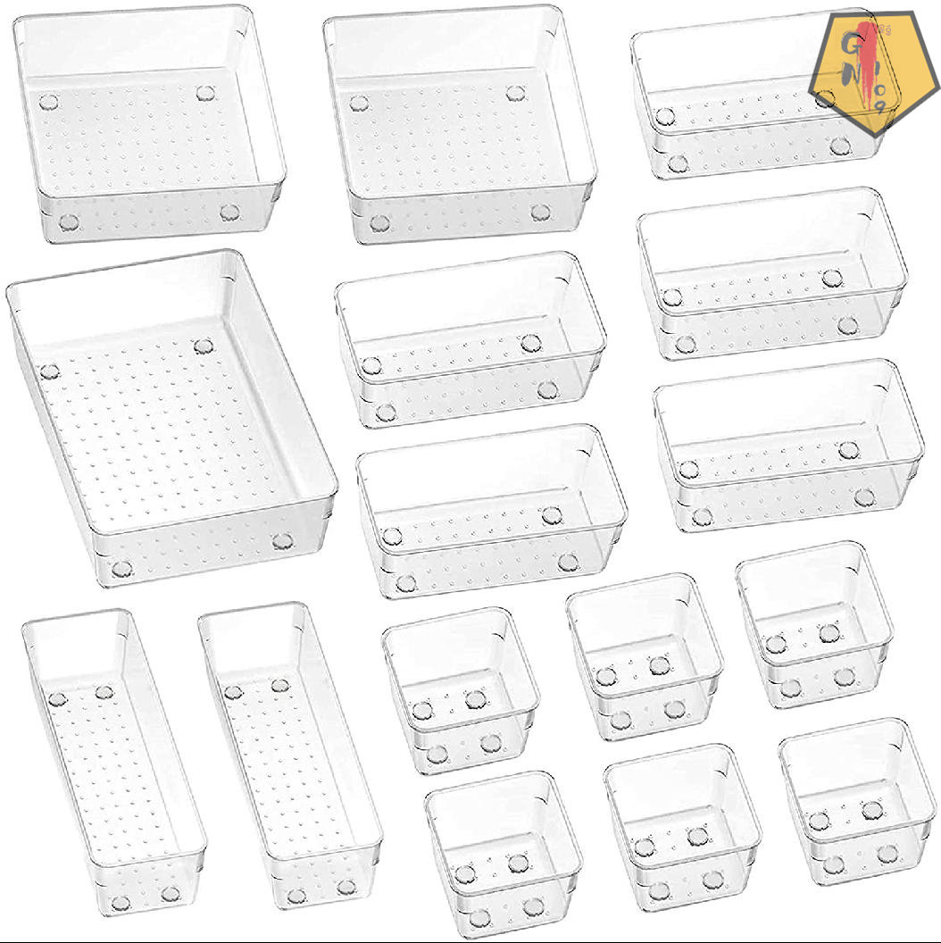 GN109 Drawer Divider Organizers 6 Pack, Adjustable Separators