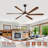 6 Blade Solid Wood Smart Ceiling Fan With Quiet Reversible Dc Motor, Dimmable Led Light, Remote & App Control-1930628580-1930628582-1930628576