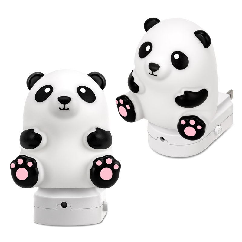 Panda Themed Multicolor LED Night Light With Dusk To Dawn Sensor