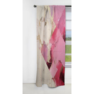 Latrell - Fuchsia Floral Blackout Curtain - 1 Panels