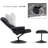 Aashka Faux Leather Swivel Recliner-966231558
