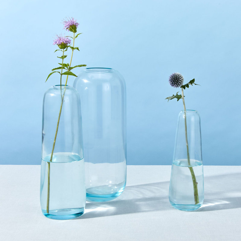 Aurora Glass Table Vase, Blush