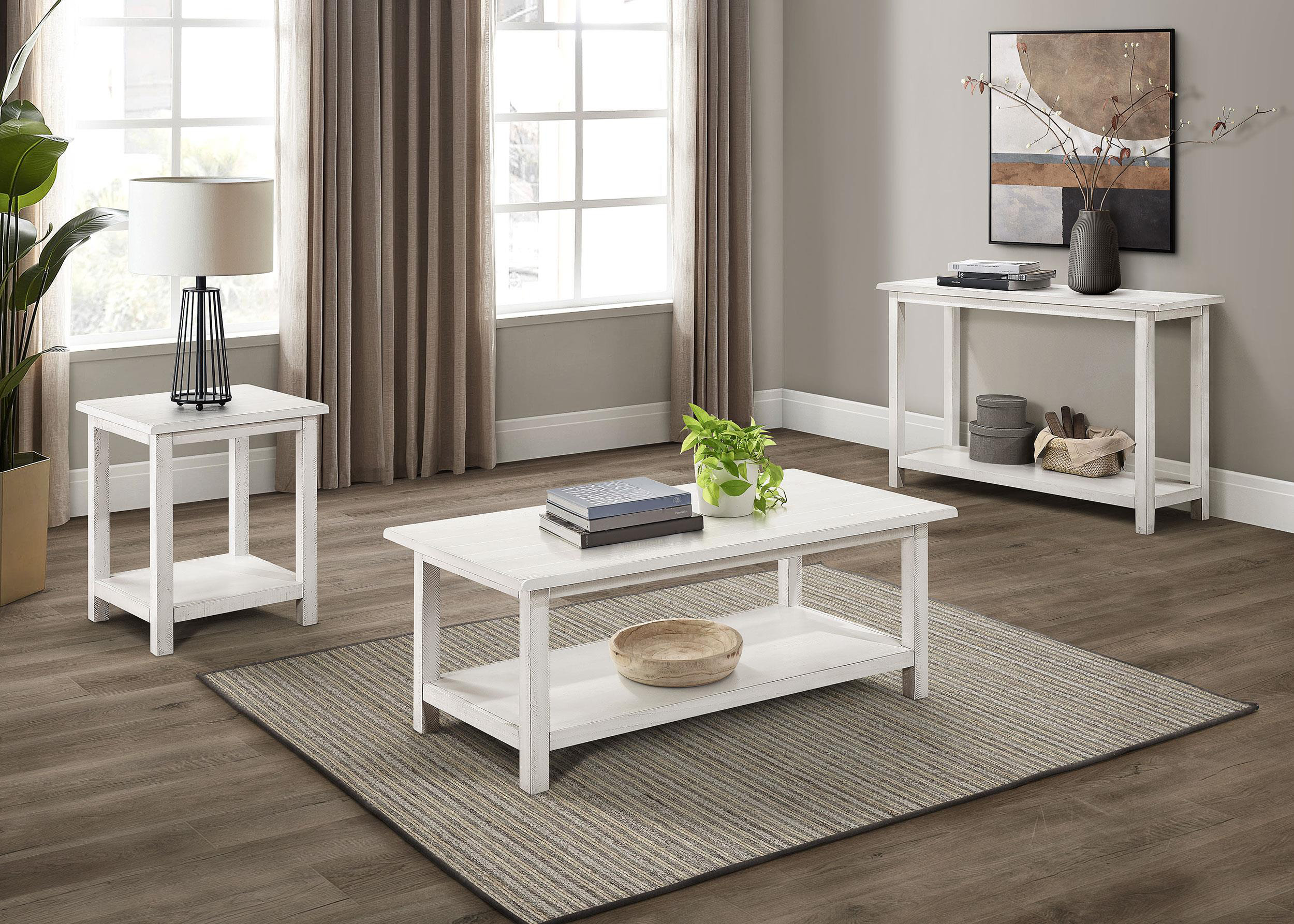 Gracie Oaks Payne Wood Coffee Table with Shelf Java | Wayfair