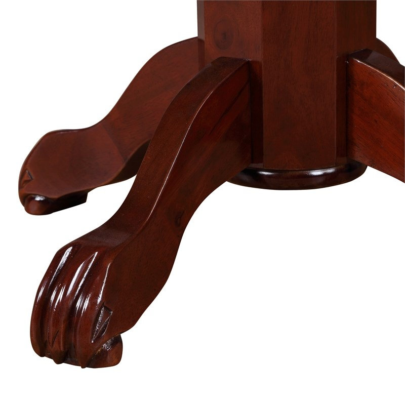 Table bistro en bois franc avec placage Sunburst Pudly Row