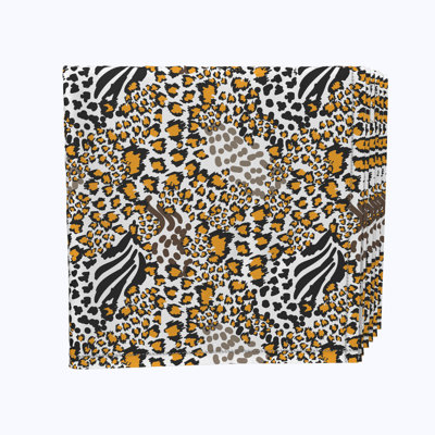 Polyester Animal Print Square Napkin